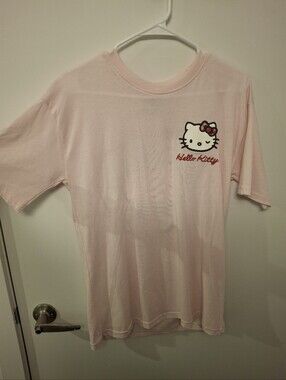 Hello Kitty Pink Short Sleeve Tee with Red Heart